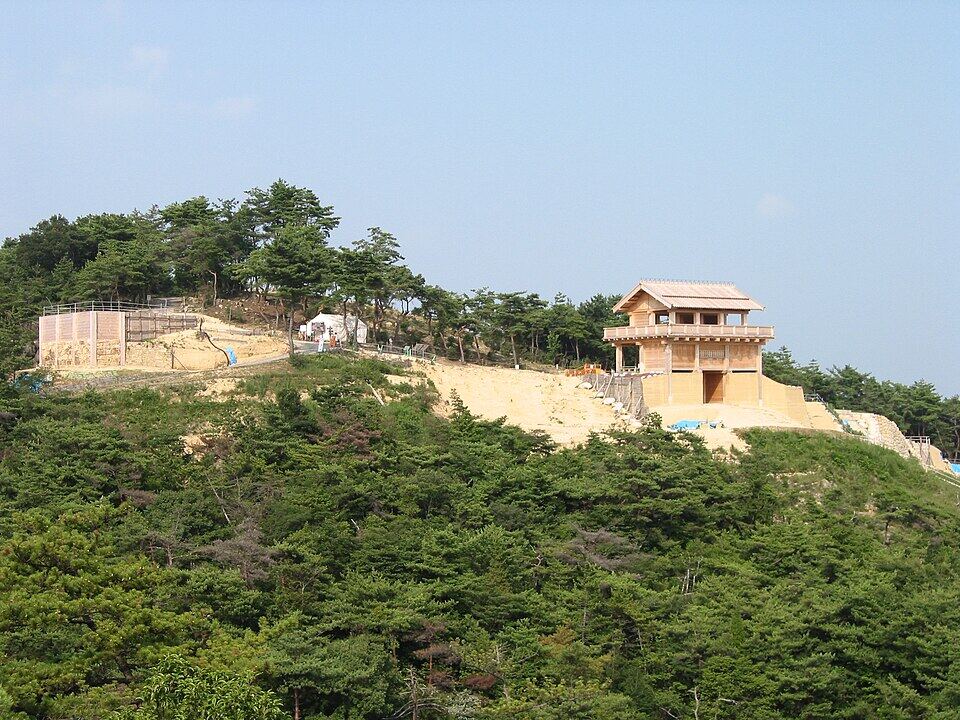 鬼ノ城・西門の風景